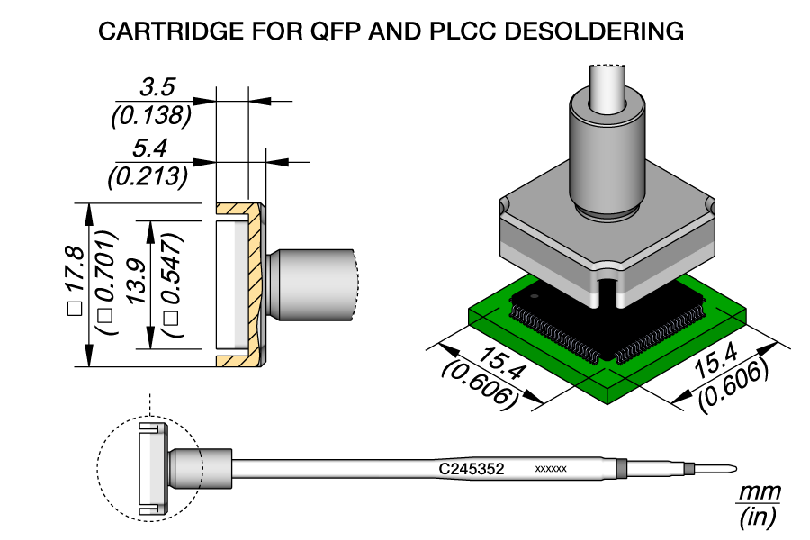 C245352 - QFP Cartridge 15.4 x 15.4